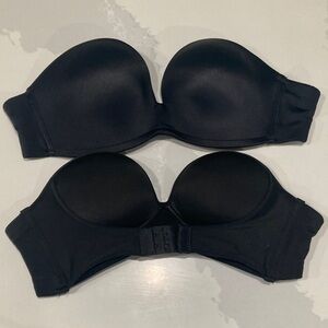 Black Strapless Bra